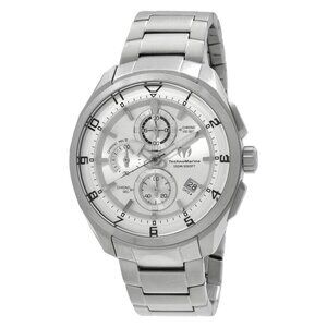 NWT Authentic Technomarine Ocean Chronograph Quartz Silver Dial Men's Watch